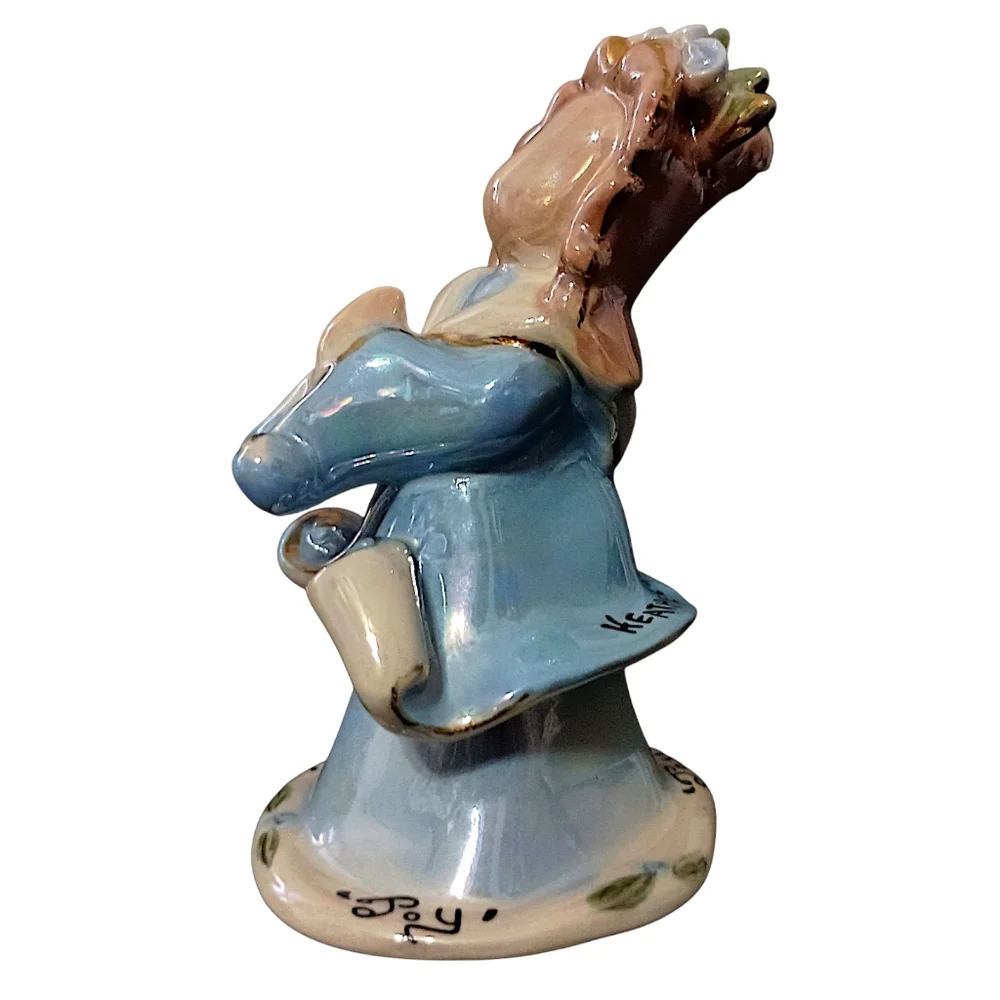 Blue Sky Clayworks Angel Ornament Joy‎ Heather Goldminc Christmas Blue Ceramic